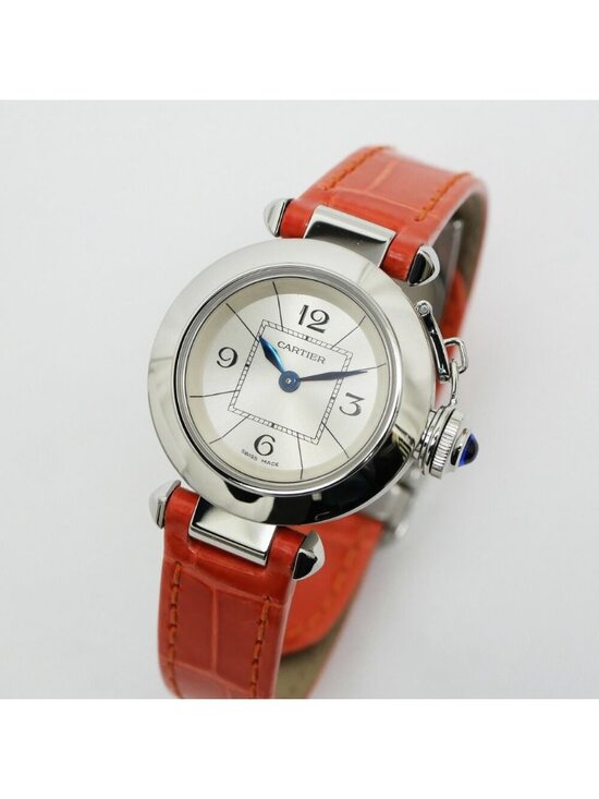 Cartier Miss Pasha Silver Dial SS Quartz Watch Polished main image 4